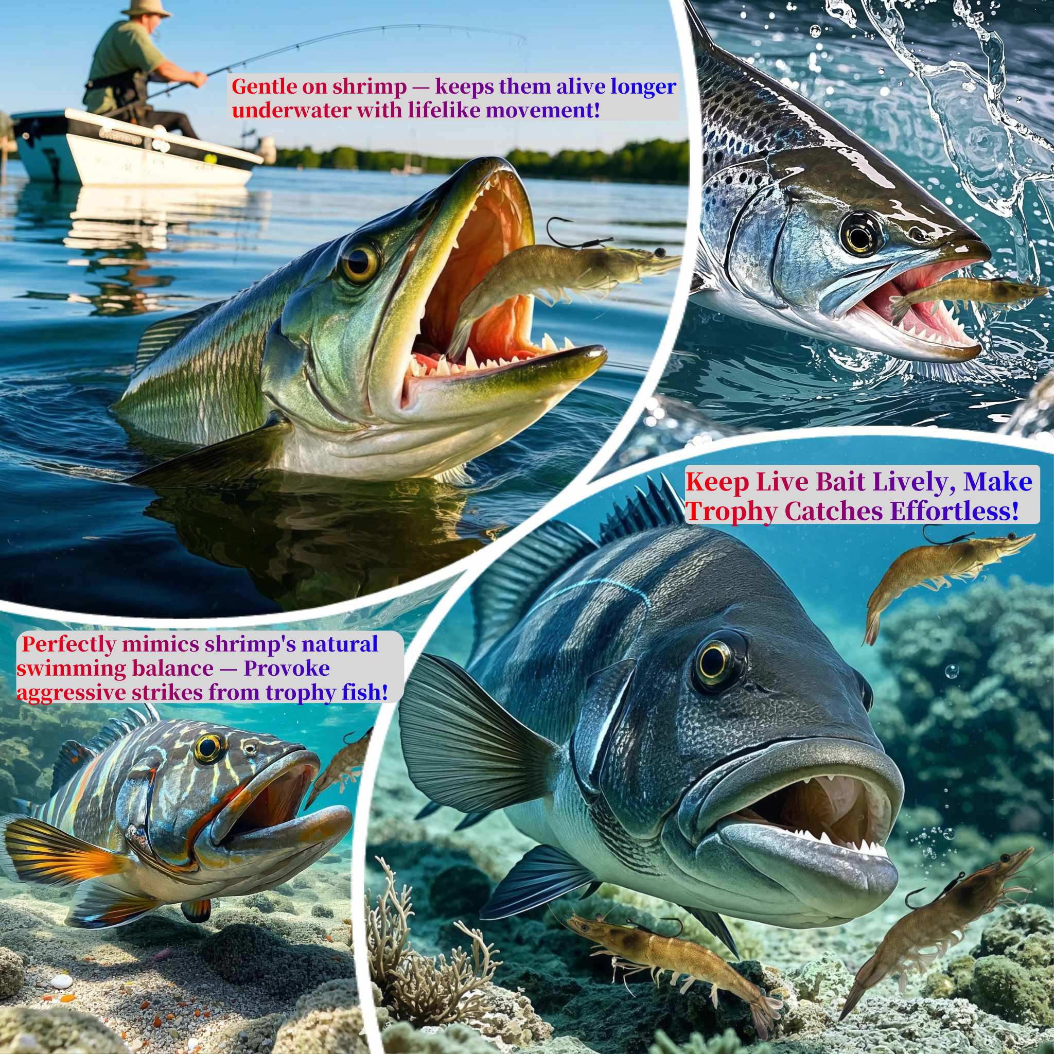 Live Bait Shrimp Hooks