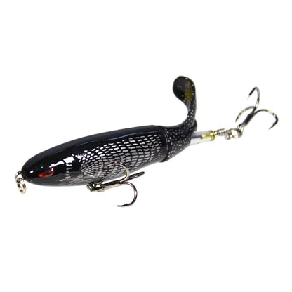 1PCS Propeller Tractor Fishing Lure 9cm 13g Whopper Popper Topwater Artificial Bait Hard Plopper Soft Rotating Tail Tackle